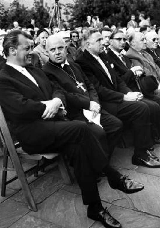 Gedenkfeier, Gedenkstätte Plötzensee, Berlin, 19.07.1961