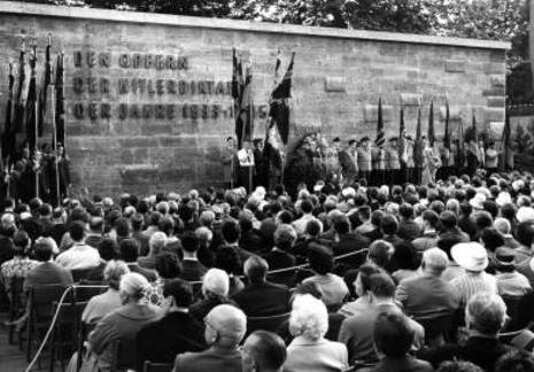 Gedenkfeier, Gedenkstätte Plötzensee, Berlin, 19.07.1961