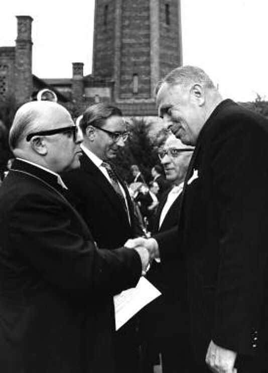 Gedenkfeier, Gedenkstätte Plötzensee, Berlin, 19.07.1961
