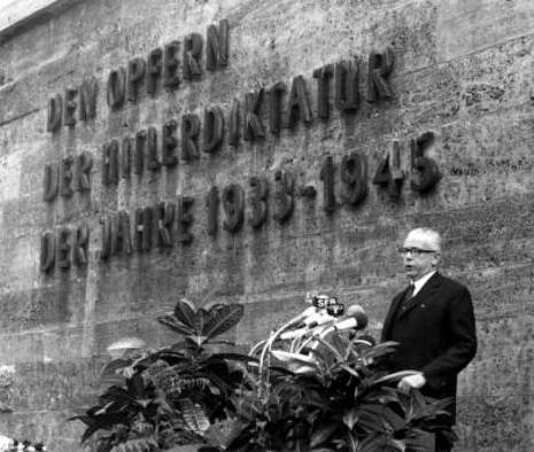 Gedenkfeier, Gedenkstätte Plötzensee, Berlin, 19.07.1969