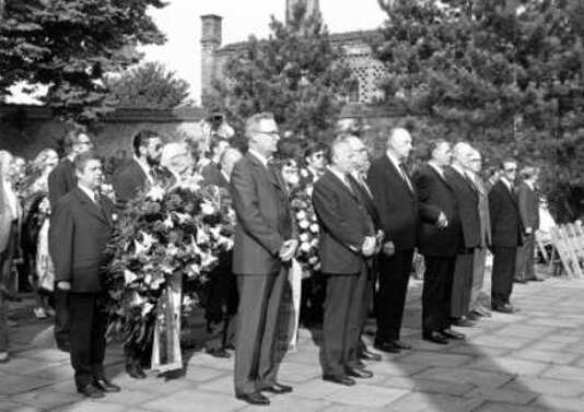 Gedenkfeier, Gedenkstätte Plötzensee, Berlin, 20.07.1972