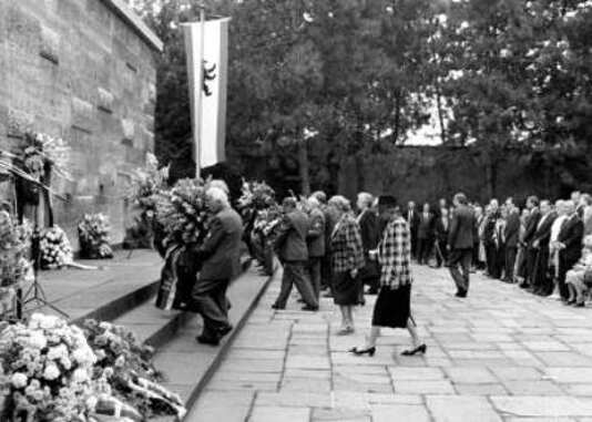 Gedenkfeier, Gedenkstätte Plötzensee, Berlin, 20.07.1987