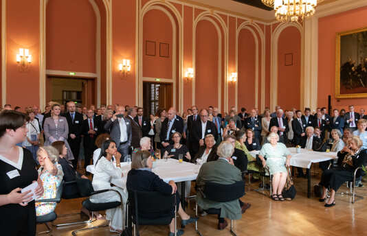75. Jahrestag, Empfang im Roten Rathaus